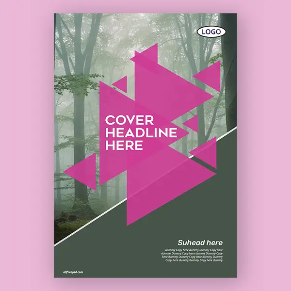 template-with-pink-geometric-shapes