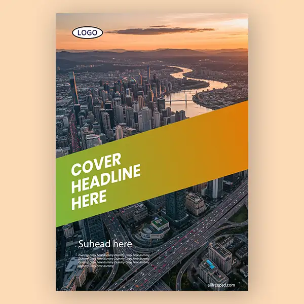 template-with-skyline-background